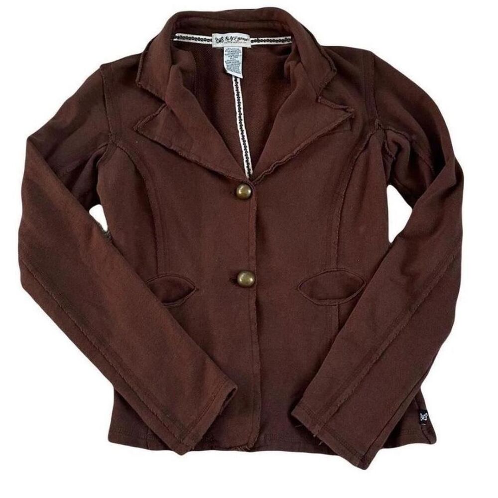 brown y2k grunge gorpcore 2000s self esteem blazer